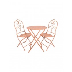Σετ Κήπου Μεταλλικό  Σάπιο ΜήλοΤραπεζάκι Φ60Η71 Καρέκλες 45Χ40Χ94cm 