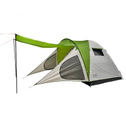 Grasshoppers Electra XL Σκηνή Camping Igloo Μπεζ-Πράσινο με Διπλό Πανί 3 Εποχών για 5 Άτομα 220+190x280x185CM