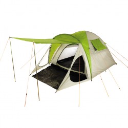 Grasshoppers Electra L Σκηνή Camping Igloo Πράσινο-Μπεζ με Διπλό Πανί 3 Εποχών για 4 Άτομα 240+150X240X175CM