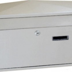 Γραμματοκιβώτιο Εξωτερικού Χώρου Μεταλλικό Νίκελ Ματ 36x8x28.5cm