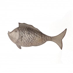 Διακοσμητικό Τοίχου Ψάρι Μεταλλικό  34Χ71 