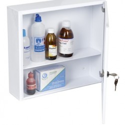 Μεταλλικό Κουτί Πρώτων Βοηθειών-Φαρμακείο Λευκό 505