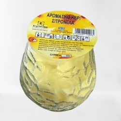 Εντομοαπωθητικό Κερί CIitronella Σε  Κουκουνάρα Φ7cm x 10cm Διάρκεια 40ωρών